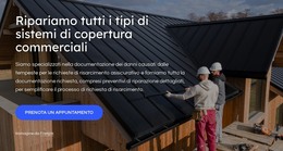 Riparazioni Del Tetto - Modello Di Pagina Web HTML