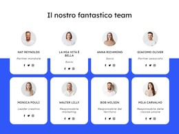 Team Dell'Azienda Di Coperture - Modello Di Pagina HTML