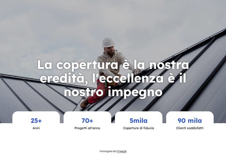 Azienda di riparazioni tetti Modello HTML5