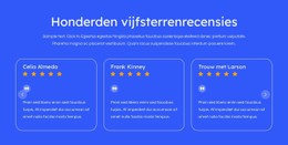 Vijfsterrenrecensies E-Commercewebsite