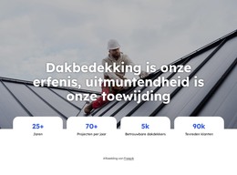 Sitesjabloon Voor Dakreparatiebedrijf