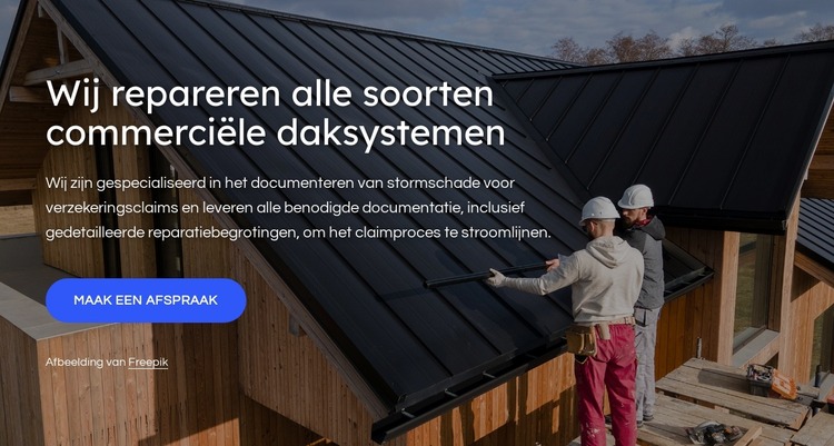 Dakreparaties Joomla-sjabloon