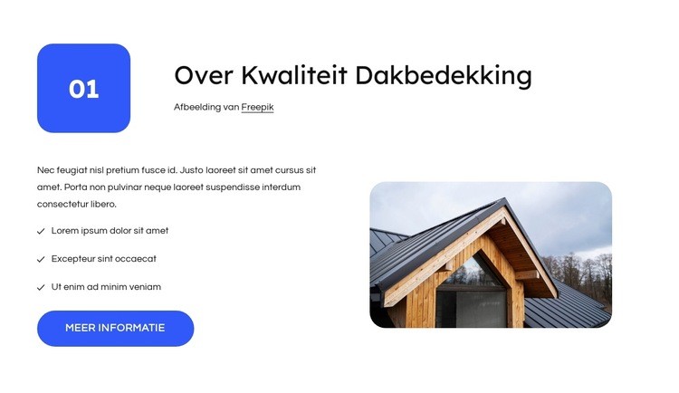 Over dakbedekkingsbedrijf Sjabloon