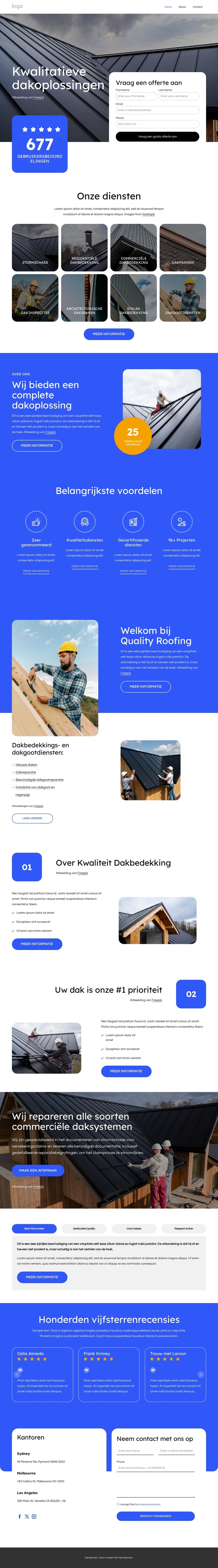 Kwalitatieve dakoplossingen WordPress-thema