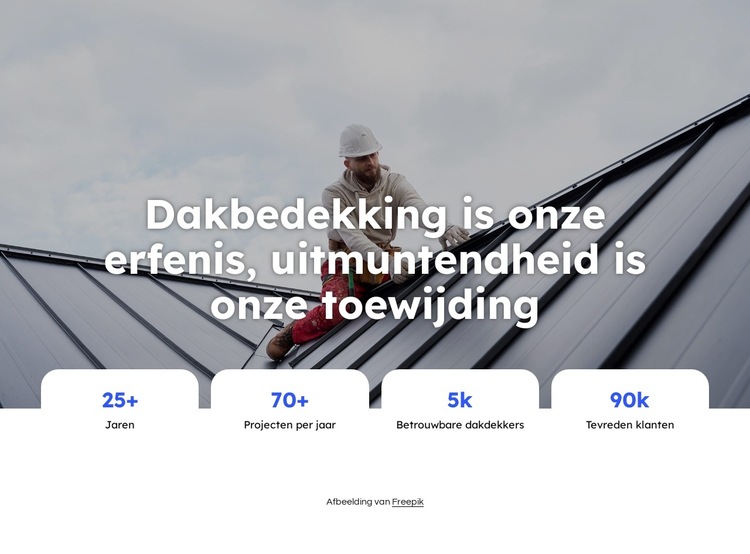 Dakreparatiebedrijf Website sjabloon