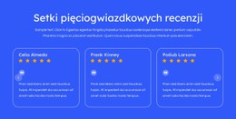 Recenzje Pięciogwiazdkowe Witryna E-Commerce