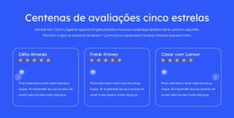 Design Mais Criativo Para Avaliações Cinco Estrelas