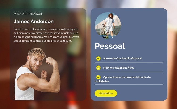 Jogo, Set, Partida Design do site