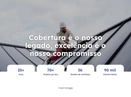 Empresa De Reparos De Telhados - Modelos De Sites Responsivos