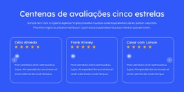 Avaliações Cinco Estrelas Site De Comércio Eletrônico