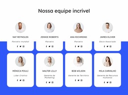 Equipe Da Empresa De Coberturas - Modelo De Site Joomla