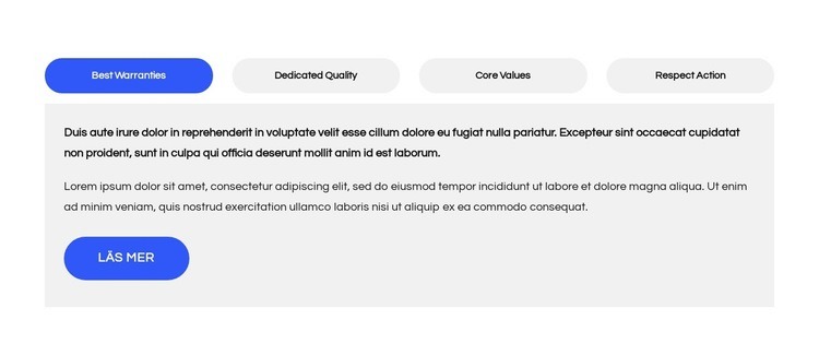 Takföretagsfördelar HTML-mall