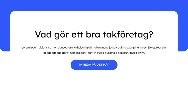 Kommersiell takläggning, plåttak HTML-mall