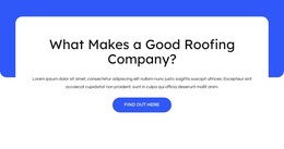 Commercial Roofing, Metal Roofs - Website Template