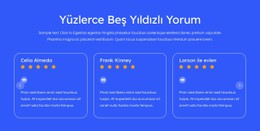 Beş Yıldızlı Yorumlar E-Ticaret Web Sitesi