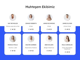 Çatı Kaplama Şirketi Ekibi - HTML Sayfası Şablonu