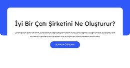 Ticari Çatılar, Metal Çatılar - Işlevsellik HTML5 Şablonu