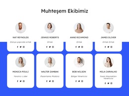 Çatı Kaplama Şirketi Ekibi - Duyarlı Web Sitesi Şablonu