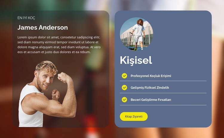 Oyun, Set, Maç Web Sitesi Şablonu