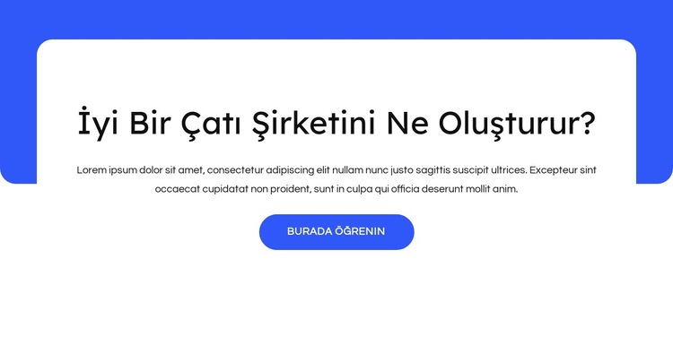 Ticari çatılar, metal çatılar Web Sitesi Şablonu