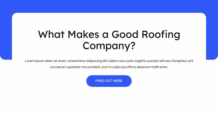 Commercial roofing, metal roofs Website Mockup