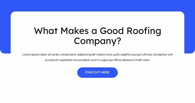 Commercial roofing, metal roofs Landing Page