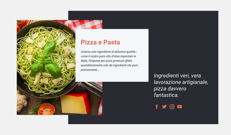 Pasta fresca artigianale Costruttore di siti web HTML