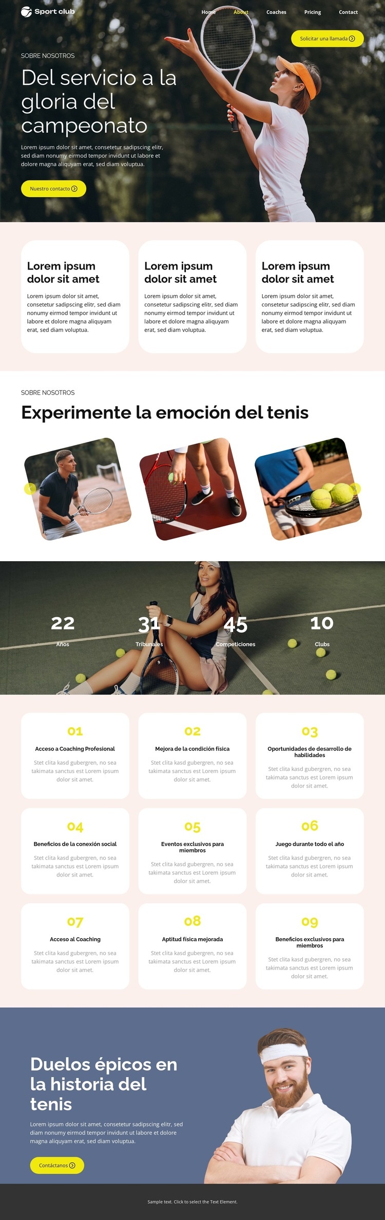 Mejora de la aptitud física Plantilla HTML5