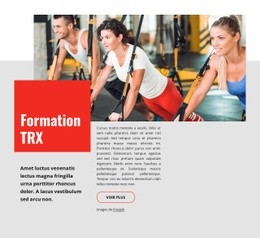 Formation TRX - Modèle De Maquette De Site Web