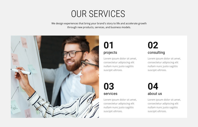 Business transformation Homepage Design