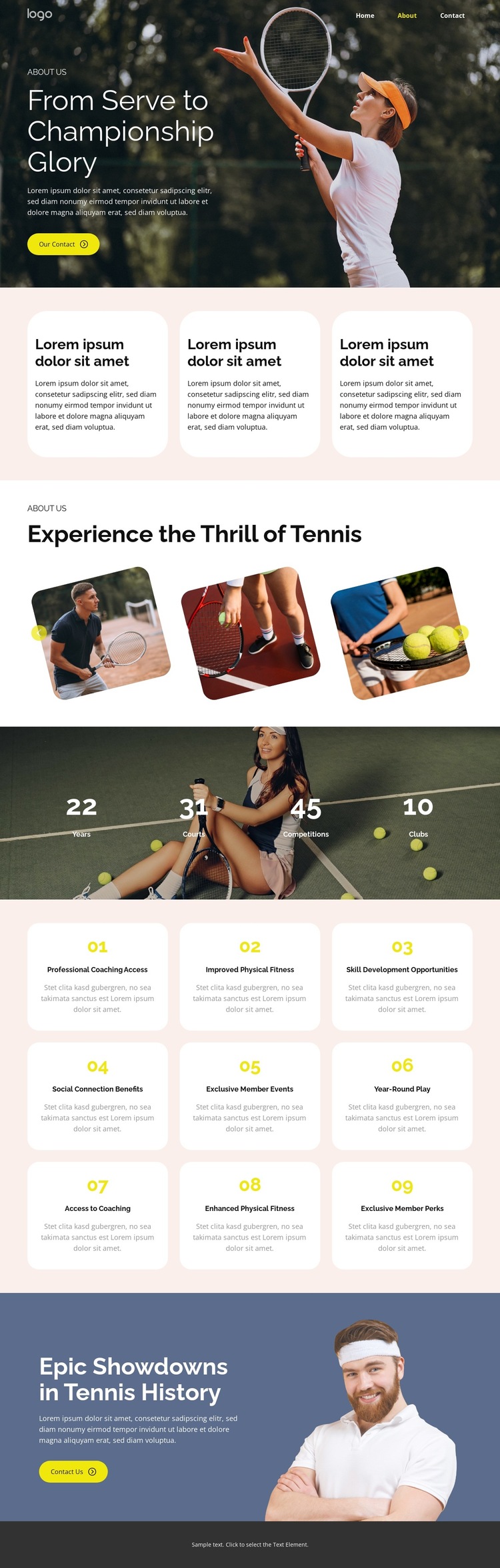 Improved Physical Fitness HTML5 Template