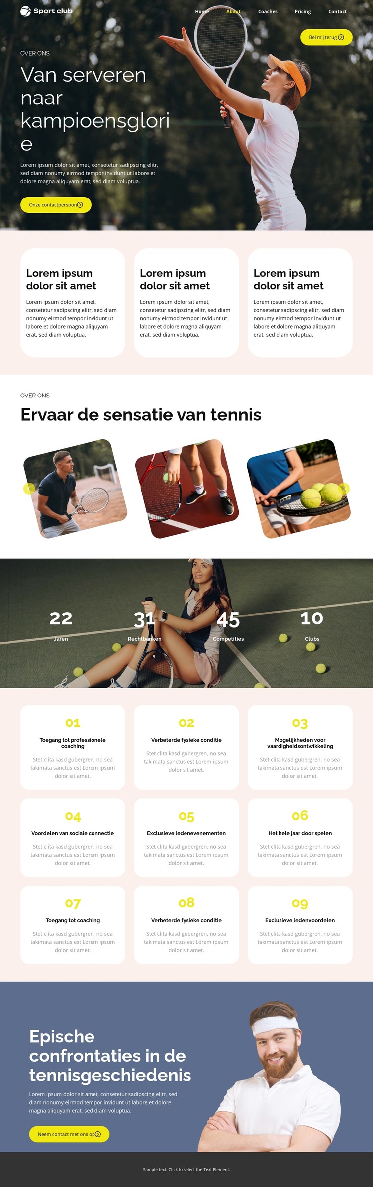 Verbeterde fysieke conditie CSS-sjabloon