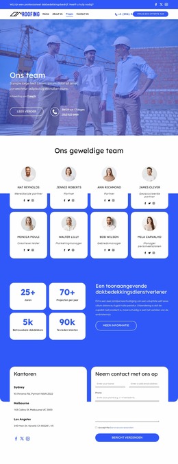 Maak Kennis Met Het Dakbedekkingsteam - Joomla-Sjabloon 2024