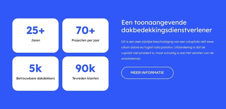 Een toonaangevende leverancier van dakbedekkingsdiensten Website sjabloon