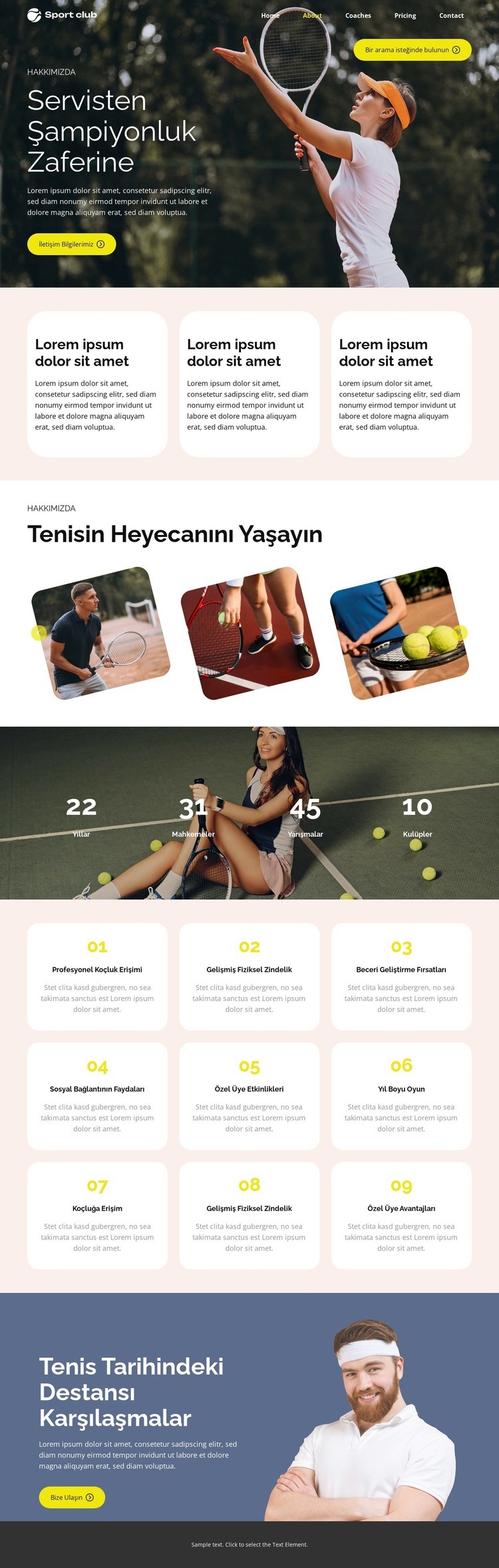 Gelişmiş Fiziksel Zindelik Web sitesi tasarımı