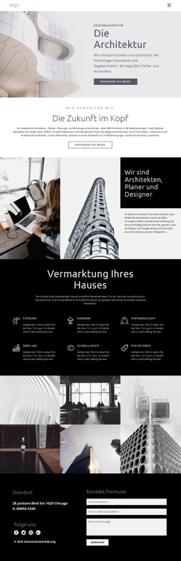 Hochwertige Häuser Bauen Business WordPress