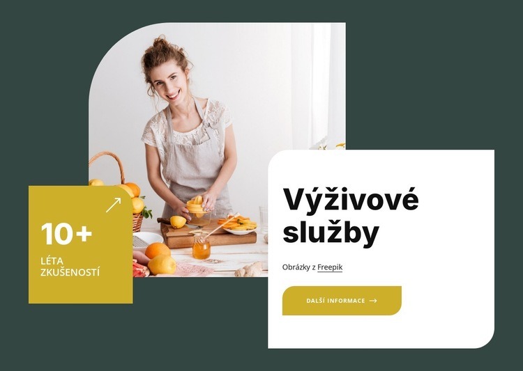 Služby nutriční terapie Šablona webové stránky