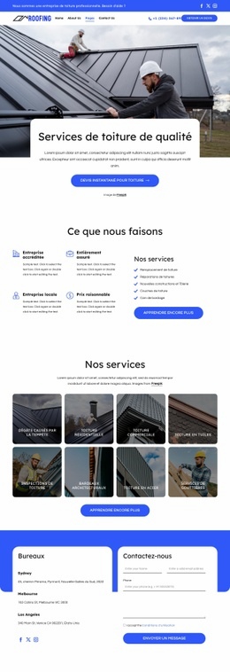 Des Solutions De Toiture Fiables - Belle Conception De Site Web