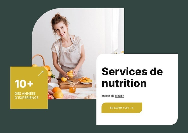 Services de thérapie nutritionnelle Modèle
