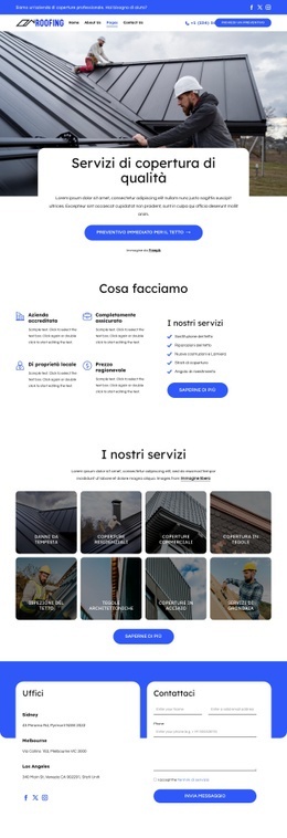 Soluzioni Affidabili Per Coperture - Bellissimo Design Del Sito Web