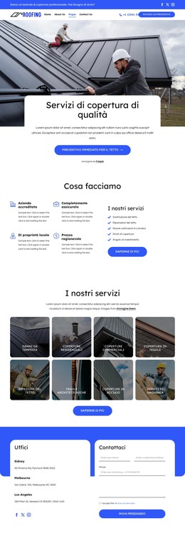Soluzioni Affidabili Per Coperture - Modello HTML5