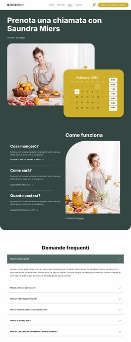 Consulenze Nutrizionali - Modello HTML5
