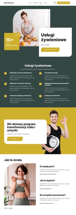 Usługi żywieniowe Szablony CSS