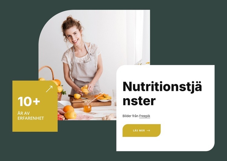 Nutritionsterapitjänster HTML-mall