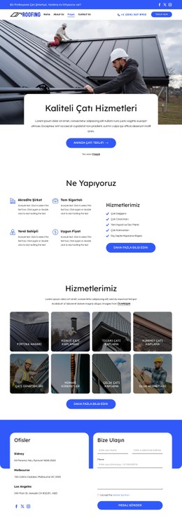 Güvenilir çatı çözümleri CSS Şablonları