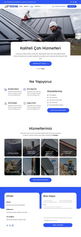 Güvenilir Çatı Çözümleri - Duyarlı WordPress Teması