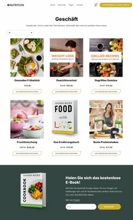 Ernährungsshop – Ultimativer Website-Builder