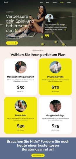 Erhöhen Sie Ihr Spiel - Landingpage-Inspiration