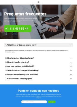 Sitio HTML Para Electric Vehicle Charging