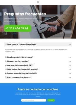 Tema HTML5 Para Electric Vehicle Charging